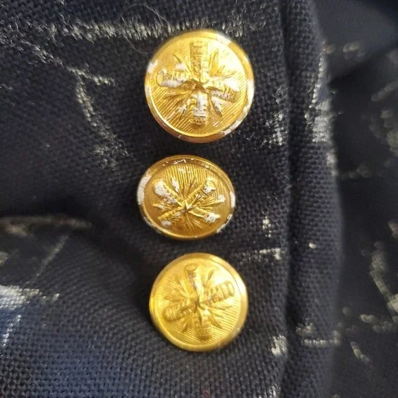 Vintage Buckhead Men's Shop Blue Blazer 40R Sequence Graphic Made USA Union Made - Picture 8 of 16